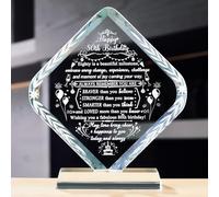 Movdyka Crystal 80th Birthday Gifts for Women Men,Glass 80 Year Old Ideas Gift for Him, Special Happy Birthday Keepsake Presents for Her Home Ornaments