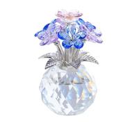 Movdyka Crystal Forget-Me-Not Multicolor Bouquet Figurines Gifts for Women Flowers Collectible Ornaments for Living Room Unique Presents for Her Mum Relatives Anniversary Birthday