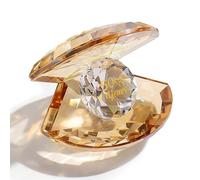 Movdyka Crystal Shell Golden 50th Anniversary Wedding Gifts for Parents | 50th Anniversary Presents for Grandparents Couples, Romantic 50 Years of Marriage Keepsake for Her Him, Home Ornaments