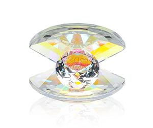 Movdyka Crystal Shell Pearl Ornaments 30th Wedding Anniversary Romantic Gifts Couples 30 Years of Love Anniversary Presents for Parents, Her 30 Years of Marriage Glass Keepsake