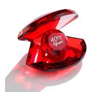 Movdyka Crystal Shell Ruby 40th Anniversary Wedding Gifts for Parents Wife