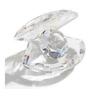 Movdyka Crystal Shell Silver 25th Anniversary Wedding Gifts for Couple