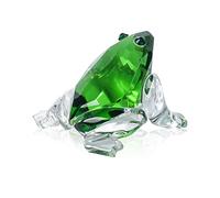 Movdyka Glass Green Frog Figurine Collectibles Crystal Cute Frog Annimal Gifts for Women Table Centerpiece Decorative Ornament