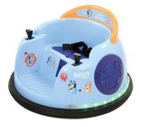 Bluey Kids Bumper Car - Official Licensed Kids Ride On Car - 6V Electric Ride On Toys - 360° Spin, LED Lights & Sounds - Safe Toddler Toy for 3+ 30kg Max & Anti-Collision Strips - Bluey Toys
