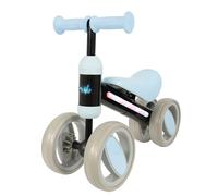 MoVe Bobble Light Up Ride On Quad Scooter | 4 Four Wheel Toy in Blue | Toddler Push Along Ages 1+ Flashing