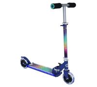 MoVe Electro Kids Inline Scooter | Light Up Wheels | Girls or Boys Folding 2 Wheel Push | Adjustable Height