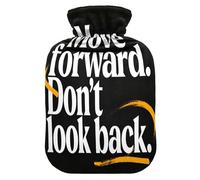 Move Forward Black hot Bottle Water Bag with Soft Cover, 2L hot Compress for Neck and Shoulder Pain Relief,Neck and Shoulder Pain Relief,bolsas de agua Caliente para Dolores