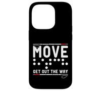Move Get Out The Way White Cane Awareness Day Case for iPhone 14 Pro