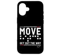 Move Get Out The Way White Cane Awareness Day Case for iPhone 16
