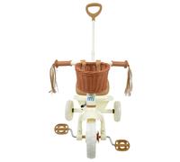 MOVE Girls 53cm Trike with Basket & Tassels Front Pedal Tricycle w