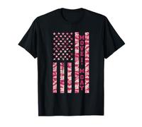 Move I'm Gay LGBTQ Pride Queer Pink Camo USA Flag T-Shirt