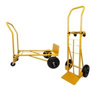 Move-It 2-in-1 Sack Truck & Flatbed Platform Cart Puncture Proof Wheels