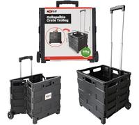 Move-It Folding Shopping Trolley Cart Collapsible Utility Box for Groceries