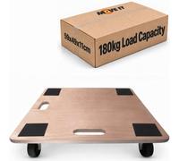 Move-It Dolly, Trolley on Wheels, Transport Roller For Moving Furniture | 59 x 49cm, Bulky Appliances & Equipment, 180kg Load Capacity, Plywood Mover