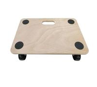Move-It Platform Dolly With Grip Pads, Heavy-Duty Anti-Slip Transport Roller Trolley For Moving Furniture & Equipment, 180kg Load Capacity, Wooden (45 x 30cm)