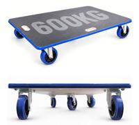 Move It Xcalibur Large Wooden Dolly Trolley 90X60Cm, 600Kg Load, Heavy-Duty Non-Slip Platform Cart With 5 Wheels