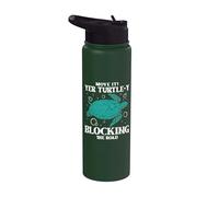 Move it! Yer Turtle-y Blocking the Road - Sea Turtle Stainless Steel Insulated Water Bottle