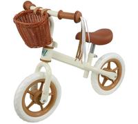 MOVE M005377 10" Balance Bike - White & Brown, White,Brown