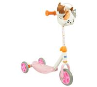 MoVe Pets 2 Go! Kids Tri Scooter with Deatchable Animal Pal Toy | Toddler 3 Wheel Push Along Ride On Scooter | Girls or Boys | Age 3+ (Kitten)