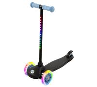 MoVe Tilt & Glo 3 Wheel Scooter with Light Up Wheels | Kids Push Tri Scooter | Adjustable Handlebar | Blue, Ages 3+