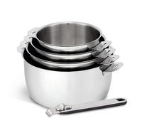 Move On 4 Pans + 1 Removable Handle Set Inox