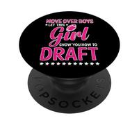 Move Over Boys Let This Girl Show You How To Draft Football PopSockets Adhesive PopGrip