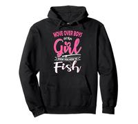 Move Over Boys Let This Girl Show You How To Fish Fishing Pullover Hoodie