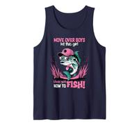 Move Over Boys This Girl Knows How To Fish Womens Fishing Tank Top
