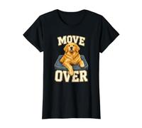 Move Over Funny Dog Owner Humor Design Value Graphic T-Shirt, Women, Black, M