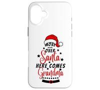 Move over santa here comes grandma,Funny Santa Christmas Paj Case for iPhone 16 Plus
