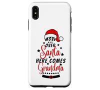 Move over santa here comes grandma,Funny Santa Christmas Paj Case for iPhone XS Max
