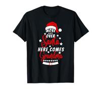 Move over santa here comes grandma,Funny Santa Christmas Paj T-Shirt