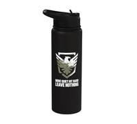 Move Quiet Hit Hard Tactical Stainless Steel Insulated Water Bottle