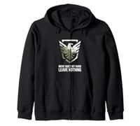 Move Quiet Hit Hard Tactical Zip Hoodie