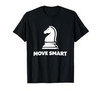 Move Smart Knight Minimal Chess Graphic T-Shirt