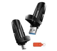 MOVE SPEED 1TB Solid State Drives, 570MB/S Read Speed External SSD with Dual Port Type C + USB 3.2 Portable SSD for iPhone 17/16/15 Series, Android, Mac, Windows