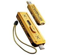 MOVE SPEED 512GB Flash Drive 1000MB/s Read Write Speed,USB 3.2 Gen2+Type C Dual Interface, USB C Drive 3-Stage Push-Pull Design with Lanyard, Thumb Drive for iPhone 15 Series/MacBook/Android Phone etc