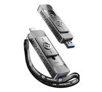 MOVE SPEED 512GB High-Speed 1050MB/s Read Pro Solid State Drives - Dual Ports USB 3.2 +Type C for Mac iOS Android Creators & Photographers