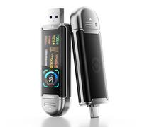 MOVE SPEED 512GB USB Drive with Smart Display 1090MB/s USB 3.2 Gen2 and Type C SSD Memory Stick for ProRes 4K Video iPhone 17/16/15, Android Phone, Windows, Mac, Tablet