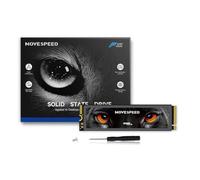 MOVE SPEED HB7450 4TB Internal Solid State Drive for PS5 with Heatsink, PCIe 4.0 NVMe M.2 SSD- Up to 7450MB/s, 3D NAND Storage Expansion Compatible with PS5, Laptops and Desktops