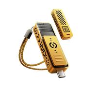 MOVE SPEED WD20 512GB Portable SSD 2070MB/s Read Speed, USB 3.2 Gen2×2 Single USB C Port, Retractable External SSD with Lanyard, External Drive for iPhone 15 Series/MacBook/Android Phone etc.