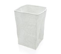 move Tube Large Basket 33 x 33 x 51 cm Made From Flexible Mesh, Off White