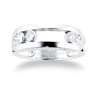 Move Uno 0.24cttw Diamond Set Ring In 18ct White Gold - Ring Size N