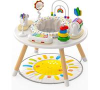 Move2Play 4-in-1 Baby Activity Center | Montessori-Inspired Design | 8 Interactive Toys | Tummy Time, Exersaucer, Jumper | 3-6+ Month Must Have | Baby Essential (Sun Mat)