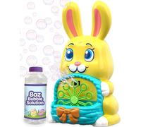 Move2Play, Bunny Bubble Blower | Easter Toy & Gift for Toddlers & Kids | Bubble Machine Toy for Girls & Boys Ages 1-4+ | Indoor/Outdoor Fun | Birthday & Easter Basket Stuffer