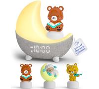 Move2Play, Dozi, Kids Alarm Clock & Sound Machine | 3+ Hrs of Content | Ok to Wake | Night Light | White Noise & Sleep Music | Toddler and Baby Essential | Sleep Machine for Boys & Girls