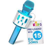 Move2Play, Kids Karaoke Microphone | Includes Bluetooth & Pre-Loaded Songs | Birthday Girl Toy for Toddlers, 2, 3, 4, 5+ Girls & Boys