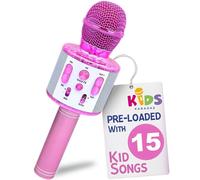 Move2Play, Kids Karaoke Microphone | Includes Bluetooth & Pre-Loaded Songs | Girls Birthday Toy for 2, 3, 4, 5+ Girls & Boys