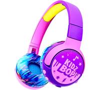 Move2Play Kidz Bop Bluetooth Headphones for Kids | Hi-Def Microphone & Speakers | 94dB Volume Limiting | Wireless | Adjustable | School Use | Gift 3 4 5 6 7 8+ Year Old Girls Boys (Pink/Purple)