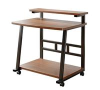 Moveable Computer Desk,Side Table,Ample Storage Space,Sturdy Structure Easy Assemble,for Bedrooms,Studies,Offices,Living Room 60cm